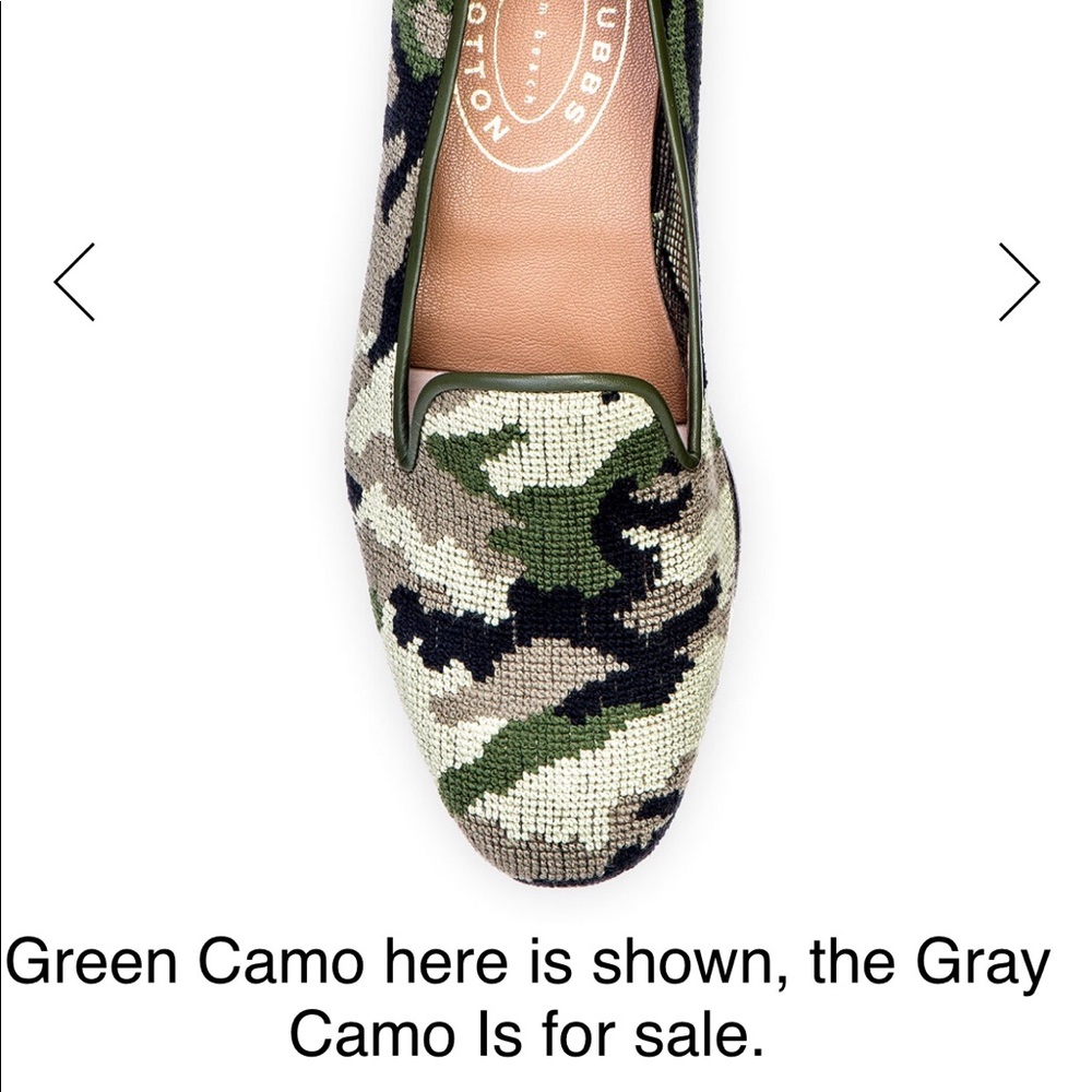 Mens Stubbs & Wootton sz 11 Gray Camo Slipper